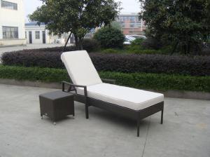 Quality Indoor / Outdoor Rattan Wicker Sunlounger , Beach Lounge Chair wholesale