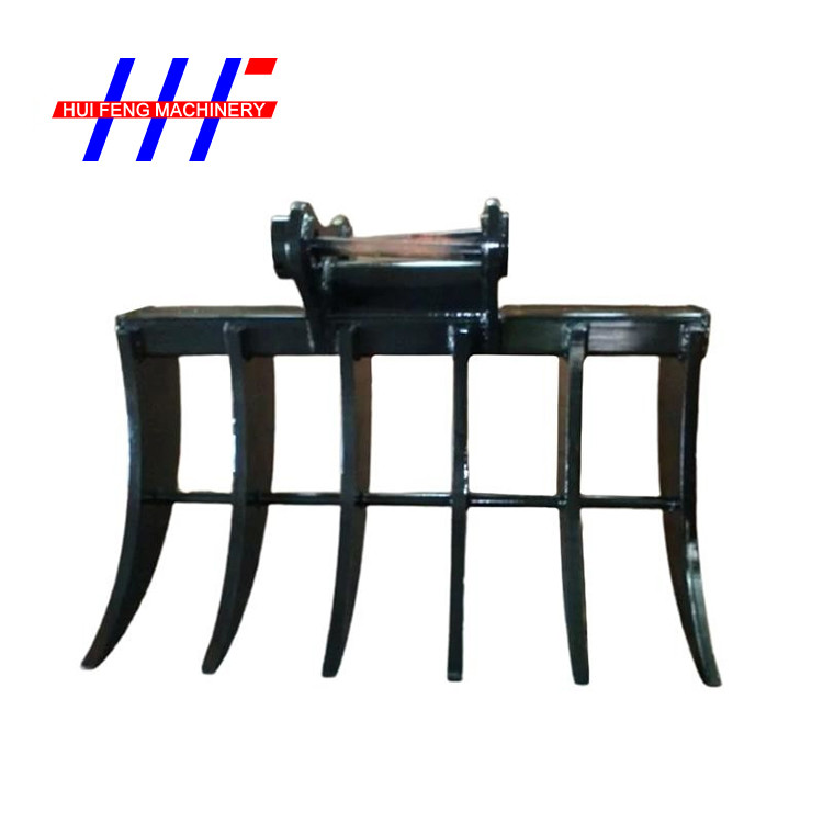 NM 360 Excavator Rake Bucket Hardox 500 Grapple Rake For Excavator