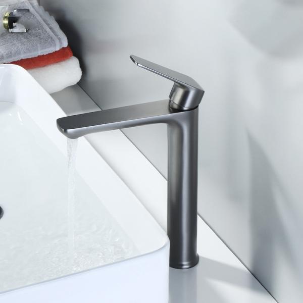 SUS304 Stainless Steel Vessel Single Hole Single Handle Basin Mixer in Chrome