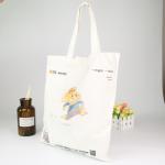 Eco Reusable Canvas Shopping Bags Printed Organic Folding Cotton Tote Bags