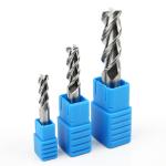 High Feed CNC End Mill HRC45 3 Flute Flat Milling Cutter For Aluminum