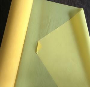 Quality 100% Polyester Knit Mesh Fabric Printing Screen Cloth Yellow / White Color wholesale