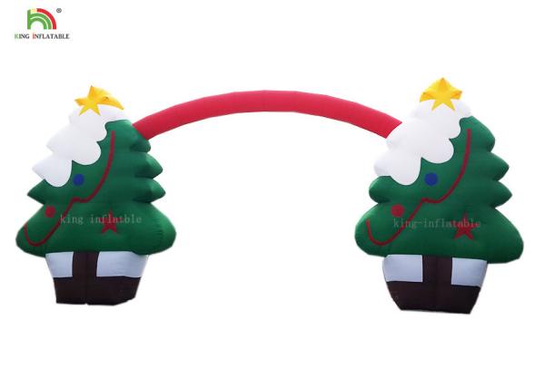 EN14960 Inflatable Advertising Products 11*5 m Blow Up Christmas Tree Arches