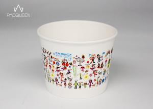 Quality Soak Resistant Paper Dessert Cups , Custom Printed Frozen Yogurt Cups wholesale