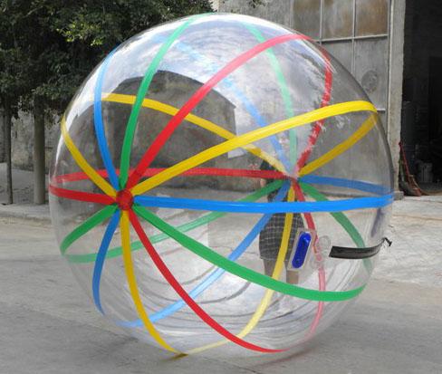 Cheap Kids Inflatable Pool Accessproes Water Ball with Color Strips for Play for sale