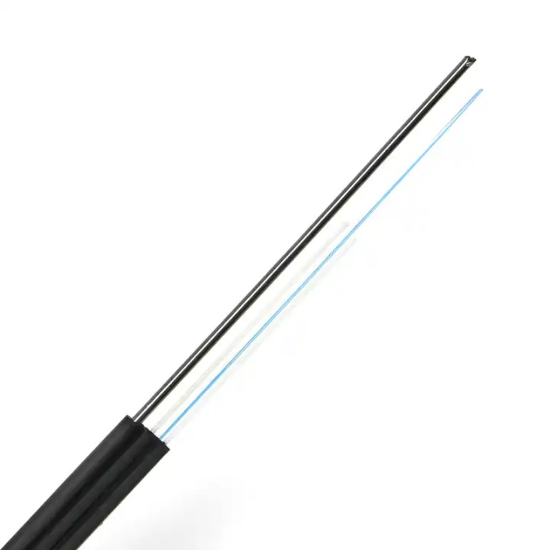 FTTH 1xG.657A1 GJYXCH Outdoor Fiber Optic Cable Flat 1-12 Core for Optical Equipment