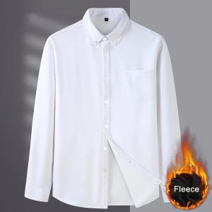 Quality Viscose/Polyester/Spandex Blend Latest Formal Long Sleeve Dress Shirt for Business Men wholesale