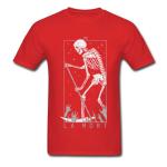 Short Sleeve Custom Anime T Shirts Solid Non Fade Color Double Needle Collar