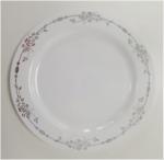 10.25 Inch Lace Design Wedding Party Plastic Plates, Fancy Salad Plates And