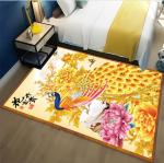 Light Luxury Peacock Pattern Bedroom Blanket Sofa Bedroom And Living Room Floor