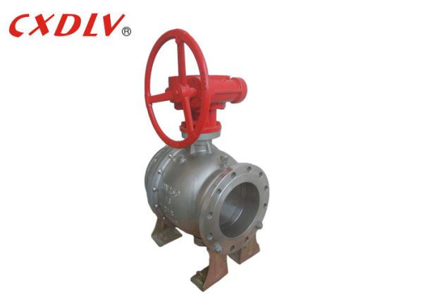 Carbon Steel Trunnion Mounted Ball Valve Natural Oil Gas Firesafe With Flange