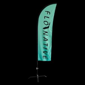 Teardrop Advertising Feather Flag Banner Customized Size Coated Material