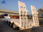 High Strength Low Bed Semi Trailer 13000*3000*1650mm With Fuwa Brand 13 Tons