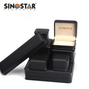 Quality Screen Printing Leather Jewelry Box with Paper Inner Material OEM wholesale