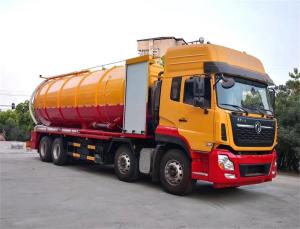 Quality Dongfeng Jetting Sewage Vacuum Suction Truck With 420HP Deputy Diesel Engine 35m3 wholesale