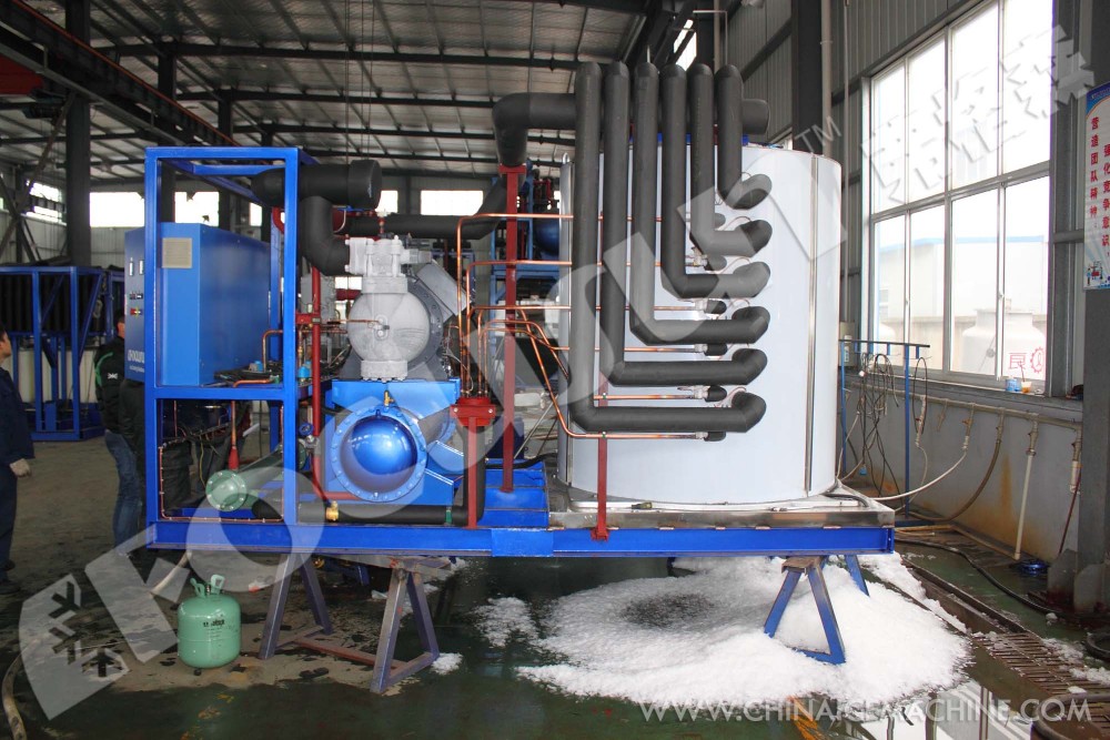 FOCUSUN 20 tons Flake Ice Making Machine for Large Ice Storage Capacity of 15000kg