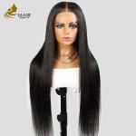 Bone Straight Glueless Transparent 13X4 HD Lace Front Natural Colors 100% Human