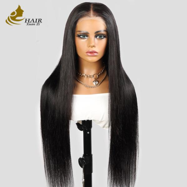 Factory Price 26 Inch Human Hair Wig Full Lace Virgin Human Long Hair Bone