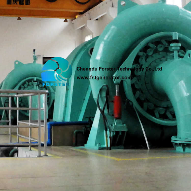 Movable Guide Vane Francis Turbine Generator 100kw - 1.5mw Easy Installation