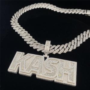 Quality Pass Diamond Tester Moissanite Cuban Chain 20mm Wide Gold Chain Bracelet Womens wholesale