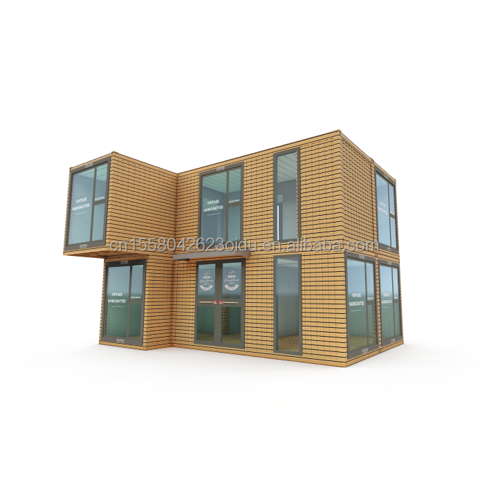 Modern Design Wooden Flat Pack Tiny Container House with 50/75/100mm Wave Sandwich Panel Wall and Multiple Usage Options