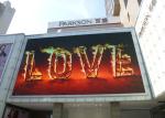 P10 Waterproof Outdoor Fixed LED Display 960x960mm Iron Cabinet 1/2 Scan