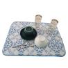Buy cheap Reversible Blue Microfiber Dish Drying Mat For Bottles Pans Dishes from wholesalers