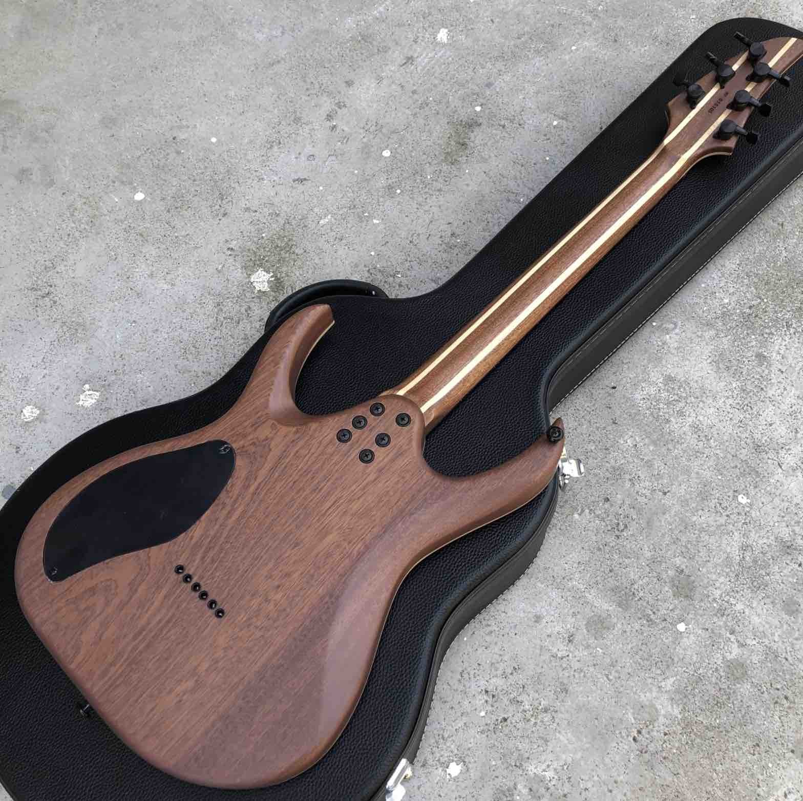 Factory Ebony Fingerboard Solid Wood Black Burst Maple Top 6 Strings Electric Guitar