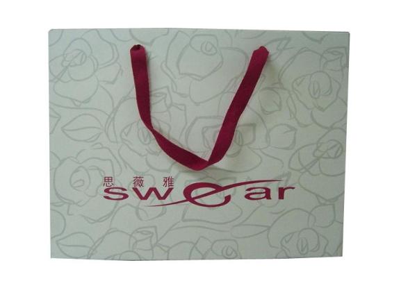 Fashion Card Paper Packaging Bags, Offset printing Custom Paper Gift Bags With