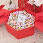 Hexagon Shaped Christmas Gift Box Packaging With Lids