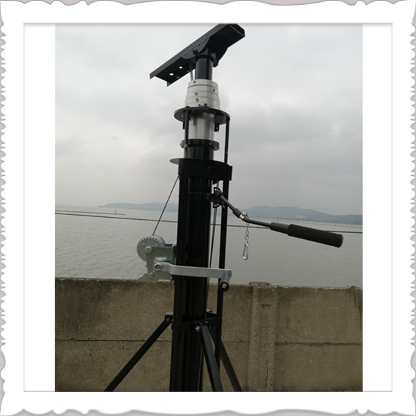 Winch Up Tripod Portable Telescoping Aluminum Antenna Mast For TV WiFi HAM