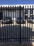 Customized Black Zinc Steel Metal Garrison Fence Panels Maintenance Free