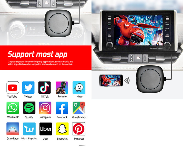 Smart Android Carplay AI Box With Breathing Music Rhythm Atmosphere