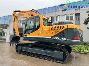 Quality Second Hand Low Hour Hyundai Crawler R220LC-9S Used Excavator Engine Powerful R220LC R220 220 20 Ton Digger wholesale