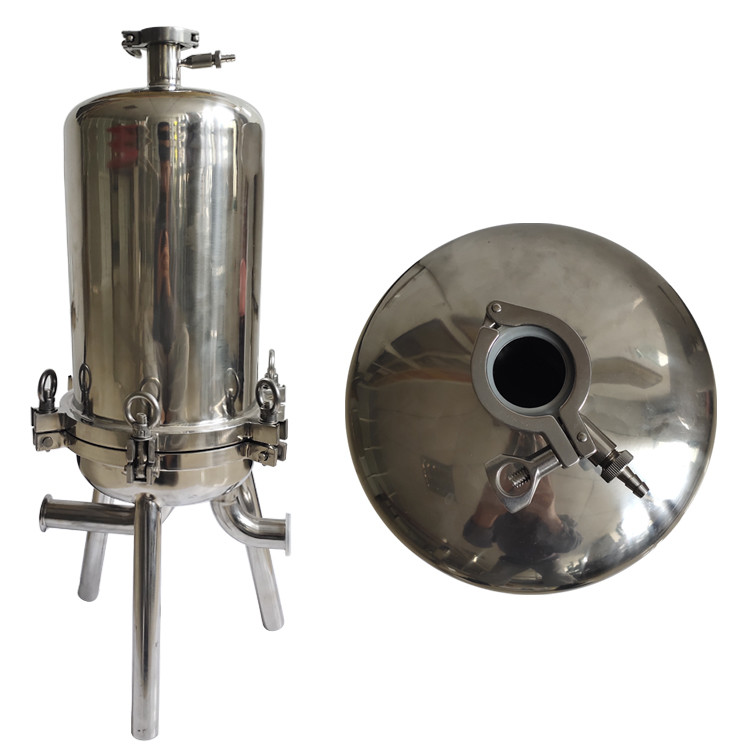 Big Water Flow Cartridge Filter Housing Strong Blowdown Capacity Quick Open