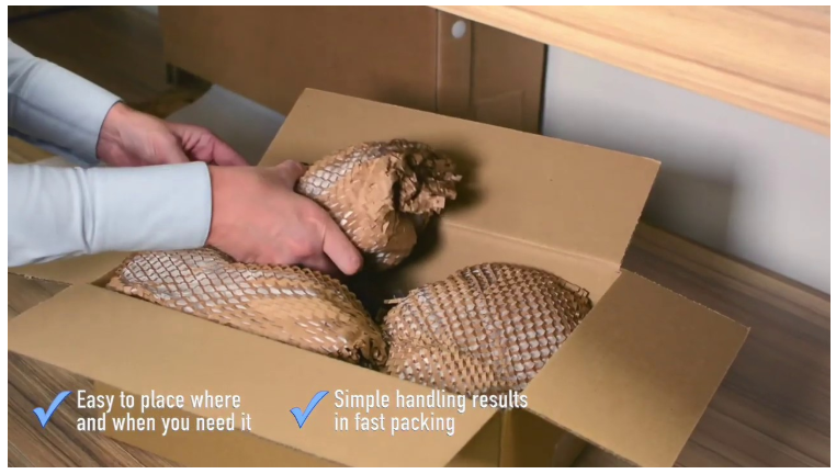 50mm*100m 80gsm Honeycomb Paper Roll Compostable