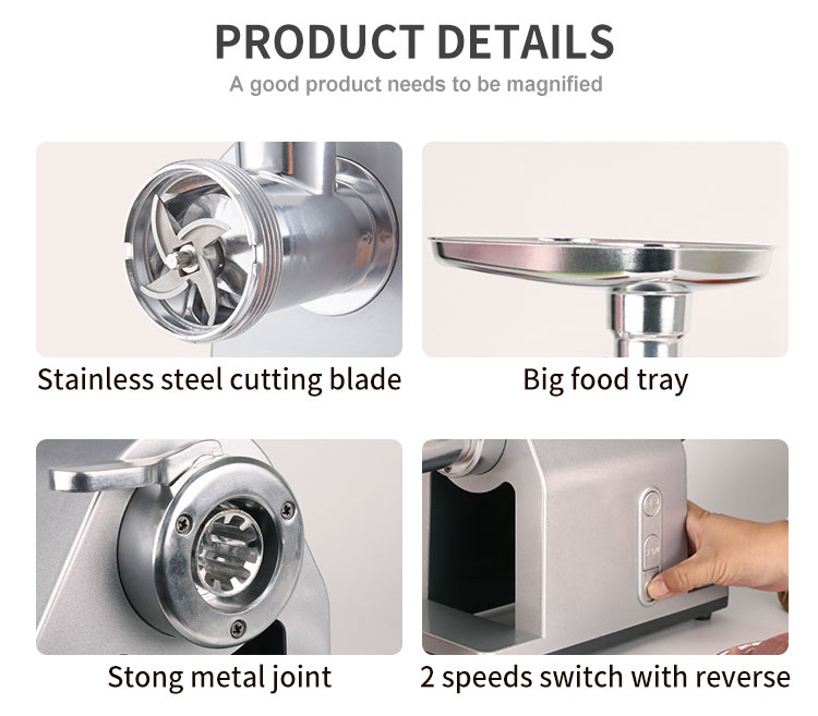 2000W high capacity meat grinder food cutter industrial or commercial use