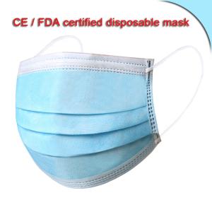 Quality Non Woven Filterable Sanitary Mask Outdoor Face Mask With Elastic Earloop wholesale