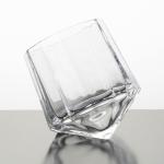 7 Ounce Glass Drinking Cups 200ml Diamond Crystal Whisky Glasses Machine Pressed
