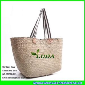 Quality LUDA seagrass make mid century style woven straw beach shoulder bag wholesale