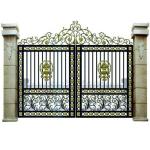 Corrosion Resistance Cast Iron Door Swing Open Style For Garden / School