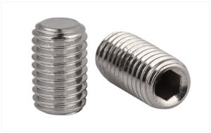 Stainless Steel Flat Point Hexagon Socket Drive Set Screws  ISO4026 Flat-Tip Headless Screws