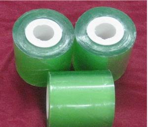 Quality Transparent Yellow Packing Stretch Wrap Cling Film 60mm 130mic Thickness wholesale