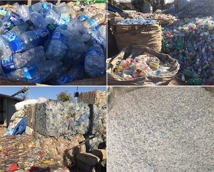 PET PP Plastic Crushing And Washing Machine 500kg/H Recycling Line