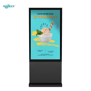 Quality 75 inch Black Windows Outdoor Fanless Vertical Digital Totem wholesale