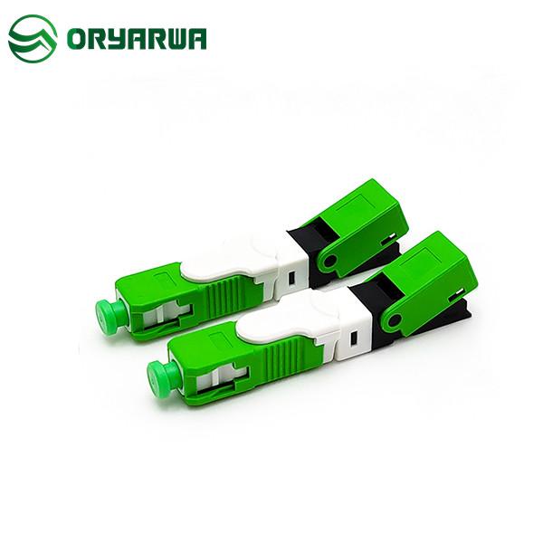 Cheap H09 APC Fast Connect Fiber Connectors IL 0.3dB RL 40dB Interferometer Pass for sale