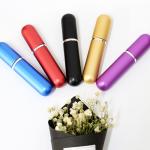 aluminum + glass perfume spray bottles refillable 5ml