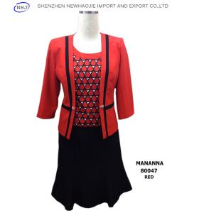 Quality High quality ladies office skirt suit ladies formal skirt suit Red/Blue wholesale