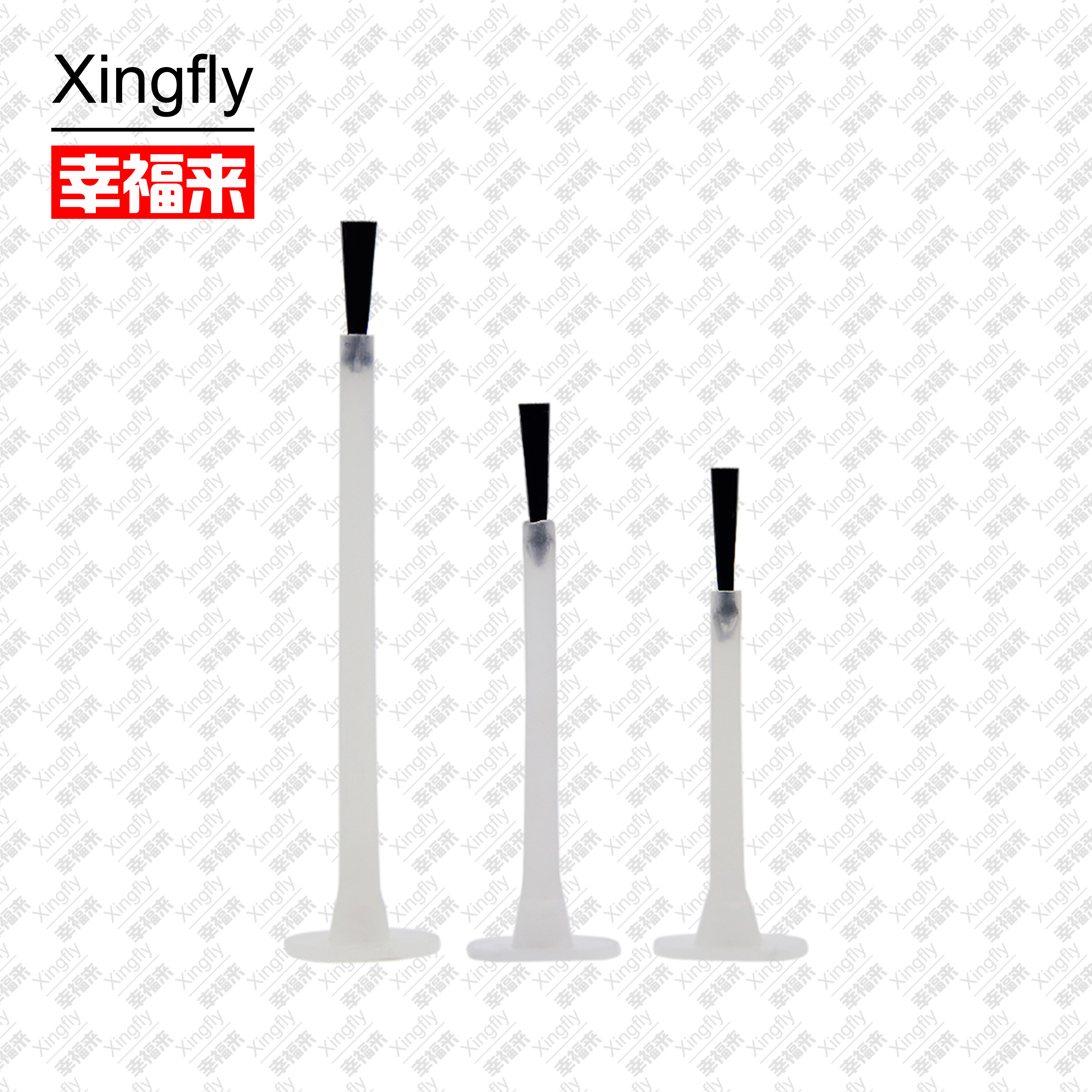 Black / White Nail Polish Remover Brush Nylon Fiber For Personal Care