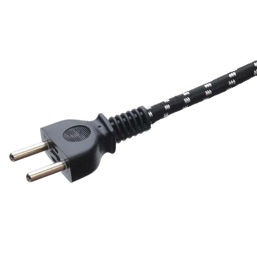 Electric Iron Power Supply Multi Color Cotton Braided Cable 100m Roll with VDE Approved Plug and PVC/Rubber Insulation